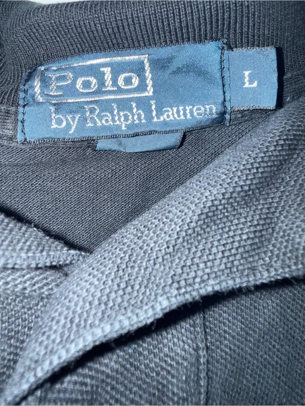 Ralph Lauren Black Long-Sleeve Polo Rugby shirt with Red Pony